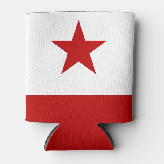 vlag van Washington DC Blikjeskoeler (Voorkant)