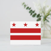 vlag van Washington DC Briefkaart (Staand voorkant)