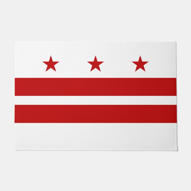 vlag van Washington DC Deurmat (Voorkant)