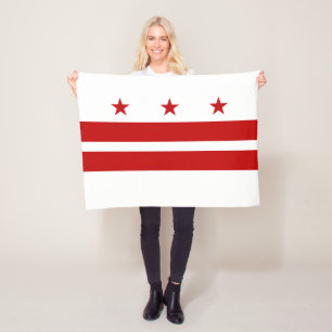 Vlag van Washington DC Fleece Deken