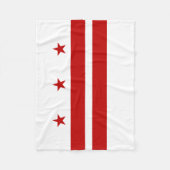 Vlag van Washington DC Fleece Deken (Voorkant)