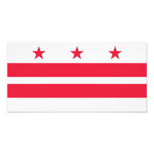 Vlag van Washington DC Foto Afdruk