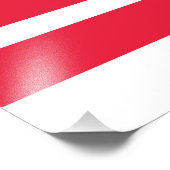 Vlag van Washington DC Foto Afdruk (Hoek)