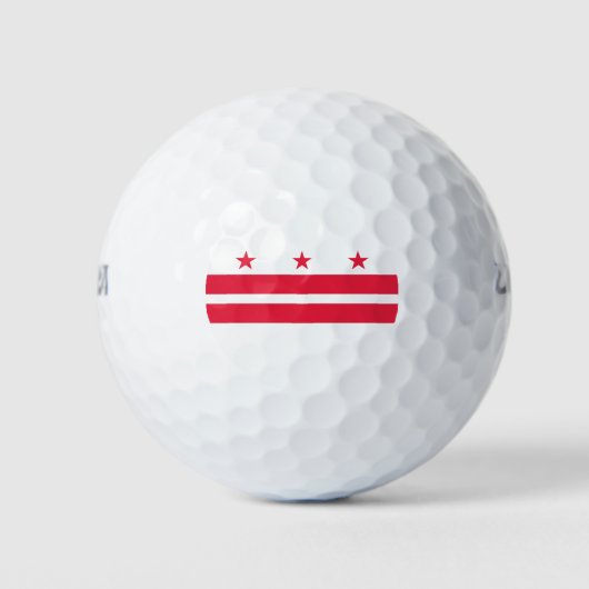 Vlag van Washington DC Golfballen (Voorkant)