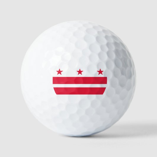 Vlag van Washington DC Golfballen (Voorkant)