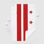 vlag van Washington DC Golfhanddoek (Insitu)