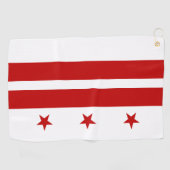 vlag van Washington DC Golfhanddoek (Horizontaal)