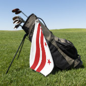 vlag van Washington DC Golfhanddoek (Groen)