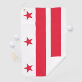 Vlag van Washington DC Golfhanddoek (Insitu)