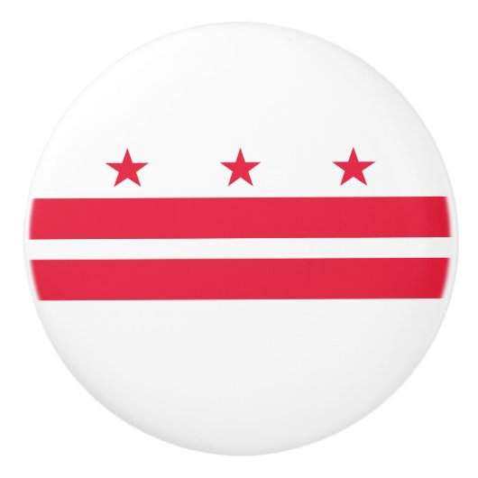 Vlag van Washington DC Keramische Knop (Voorkant)