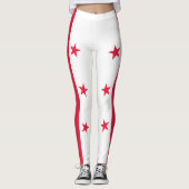 Vlag van Washington DC Leggings (Voorkant)