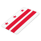 vlag van Washington DC Magneet (Linkerzijde)