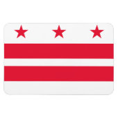 vlag van Washington DC Magneet (Horizontaal)