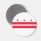 Vlag van Washington DC Magneet (Voorkant / Achterkant)