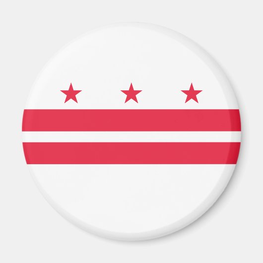 Vlag van Washington DC Magneet (Voorkant)