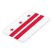 Vlag van Washington DC Magneet (Linkerzijde)
