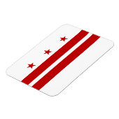 Vlag van Washington DC Magneet (Linkerzijde)