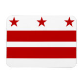 vlag van Washington DC Magneet (Horizontaal)