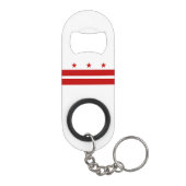 Vlag van Washington DC Mini Flessenopener (Achterkant)