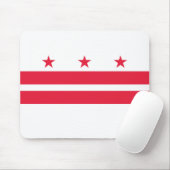Vlag van Washington DC Muismat (Met muis)