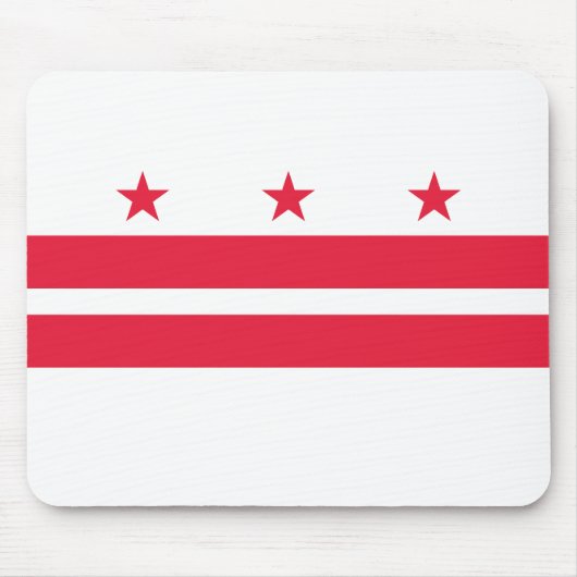 Vlag van Washington DC Muismat (Voorkant)