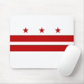 Vlag van Washington DC Muismat (Met muis)