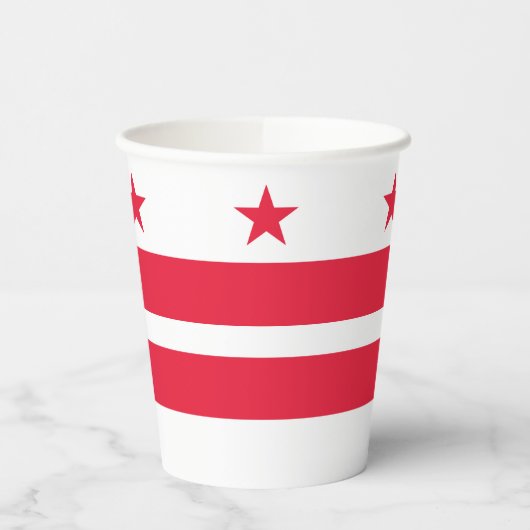 Vlag van Washington DC Papieren Bekers (Links)