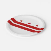Vlag van Washington DC Papieren Bordje (Gekanteld)