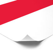 Vlag van Washington DC Perfect Poster (Hoek)