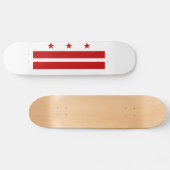 Vlag van Washington DC Persoonlijk Skateboard (Horizontaal)