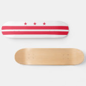 Vlag van Washington DC Persoonlijk Skateboard (Horizontaal)