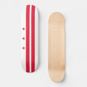 Vlag van Washington DC Persoonlijk Skateboard (Voorkant)