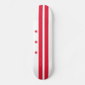 Vlag van Washington DC Persoonlijk Skateboard (Voorkant)
