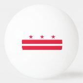 Vlag van Washington DC Pingpongbal (Achterkant)
