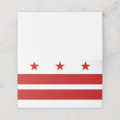 vlag van Washington DC Plaatskaartje (Buitenkant ongevouwen)