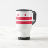 Vlag van Washington DC Reisbeker (Voorkant rechts)