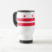 Vlag van Washington DC Reisbeker (Voorkant links)