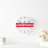 Vlag van Washington DC Ronde Klok (Huis)