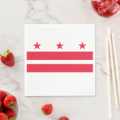 Vlag van Washington DC Servet (Insitu)