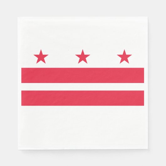 Vlag van Washington DC Servet (Voorkant)