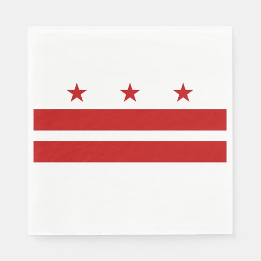 vlag van Washington DC Servet (Voorkant)
