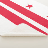Vlag van Washington DC Sherpa Deken (3/4)