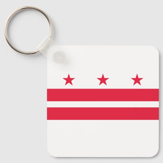 Vlag van Washington DC Sleutelhanger (Voorkant)