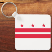 Vlag van Washington DC Sleutelhanger (Voorkant)