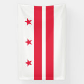 Vlag van Washington DC Spandoek (Verticaal)