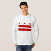 vlag van Washington DC T-shirt (Voorkant volledig)