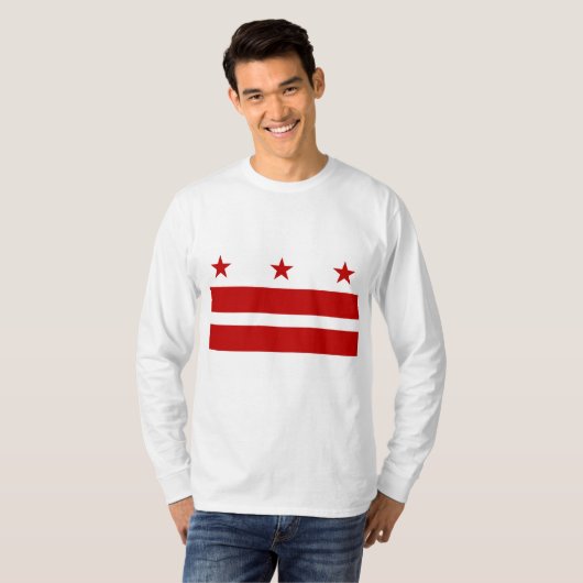 vlag van Washington DC T-shirt (Voorkant volledig)