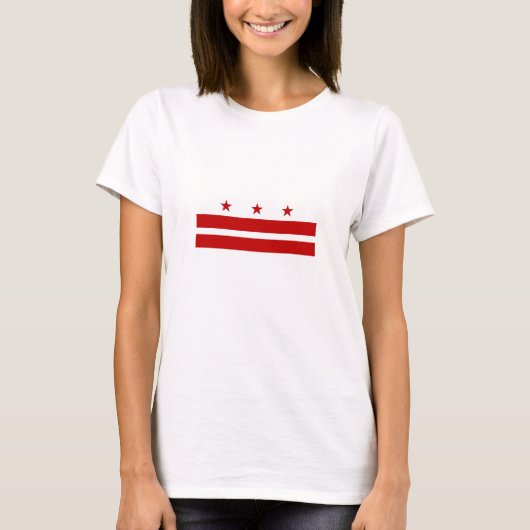 Vlag van Washington DC T-shirt (Voorkant)