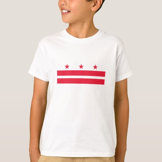 Vlag van Washington DC T-shirt (Voorkant)