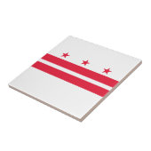 Vlag van Washington DC Tegeltje (Zijkant)
